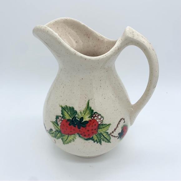 Other - Vintage Hand Painted Strawberry Pitcher